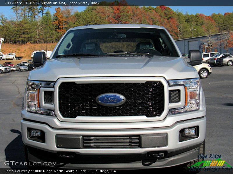 Ingot Silver / Black 2019 Ford F150 STX SuperCab 4x4