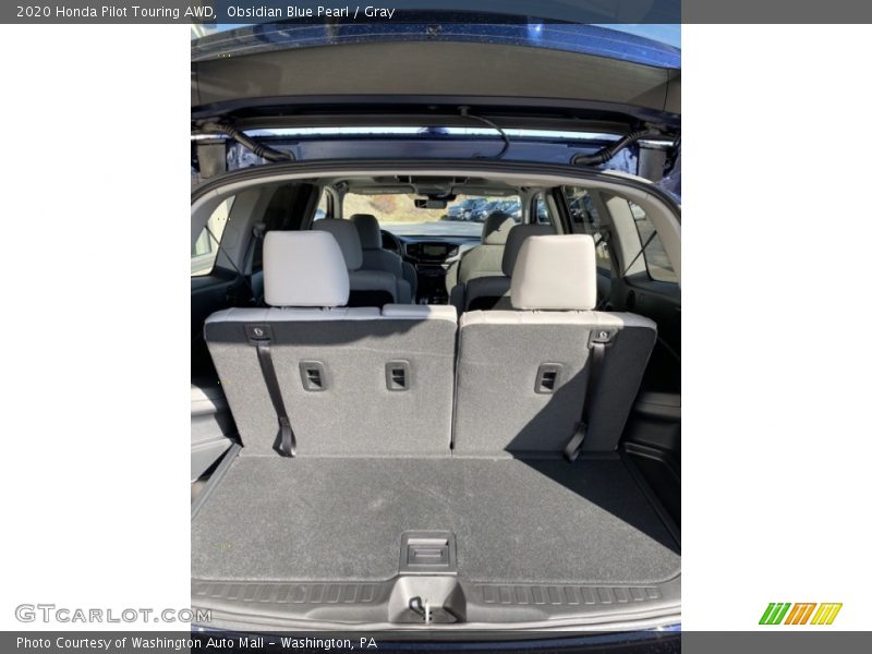 Obsidian Blue Pearl / Gray 2020 Honda Pilot Touring AWD