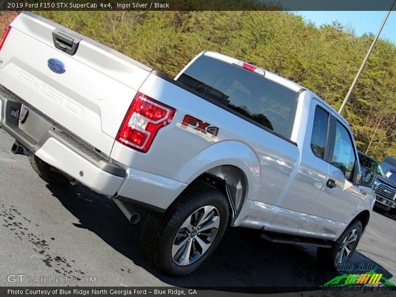 Ingot Silver / Black 2019 Ford F150 STX SuperCab 4x4