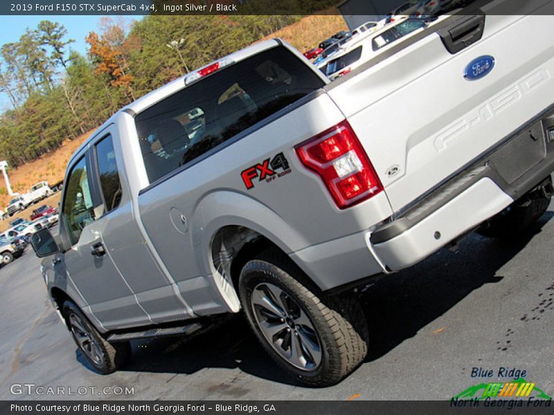 Ingot Silver / Black 2019 Ford F150 STX SuperCab 4x4