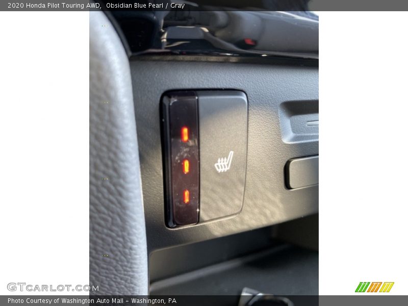 Obsidian Blue Pearl / Gray 2020 Honda Pilot Touring AWD