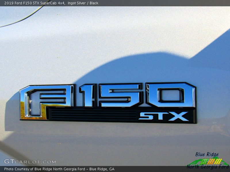 Ingot Silver / Black 2019 Ford F150 STX SuperCab 4x4