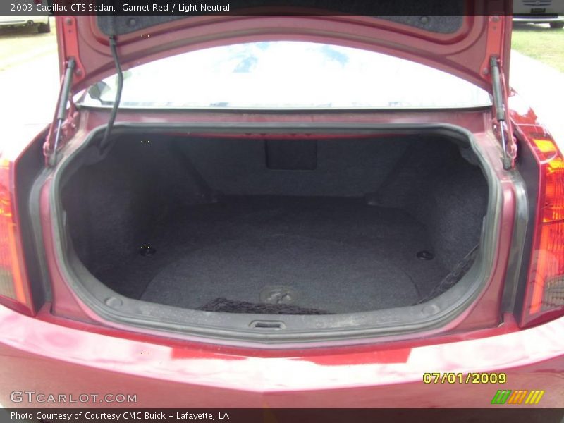 Garnet Red / Light Neutral 2003 Cadillac CTS Sedan