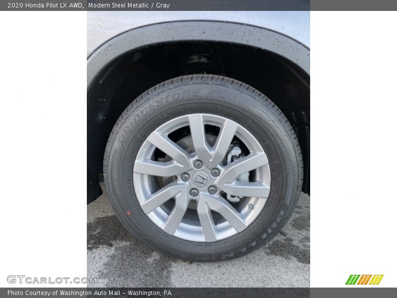 Modern Steel Metallic / Gray 2020 Honda Pilot LX AWD