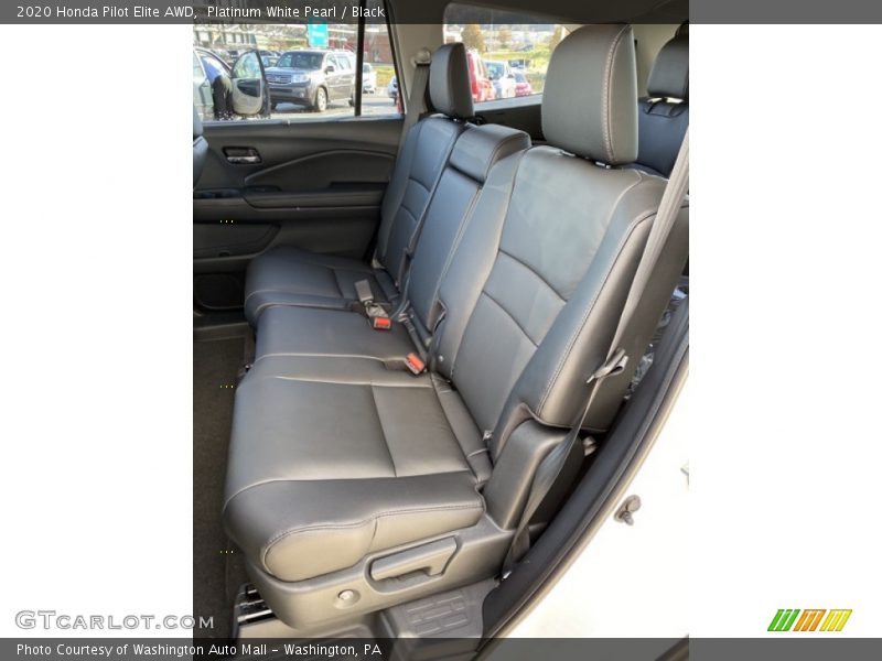 Platinum White Pearl / Black 2020 Honda Pilot Elite AWD