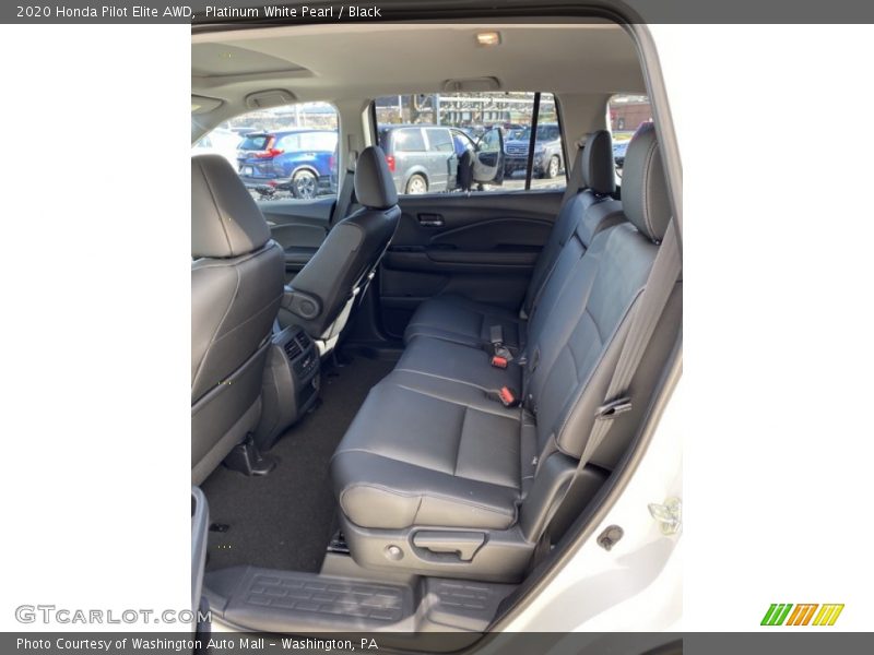 Platinum White Pearl / Black 2020 Honda Pilot Elite AWD