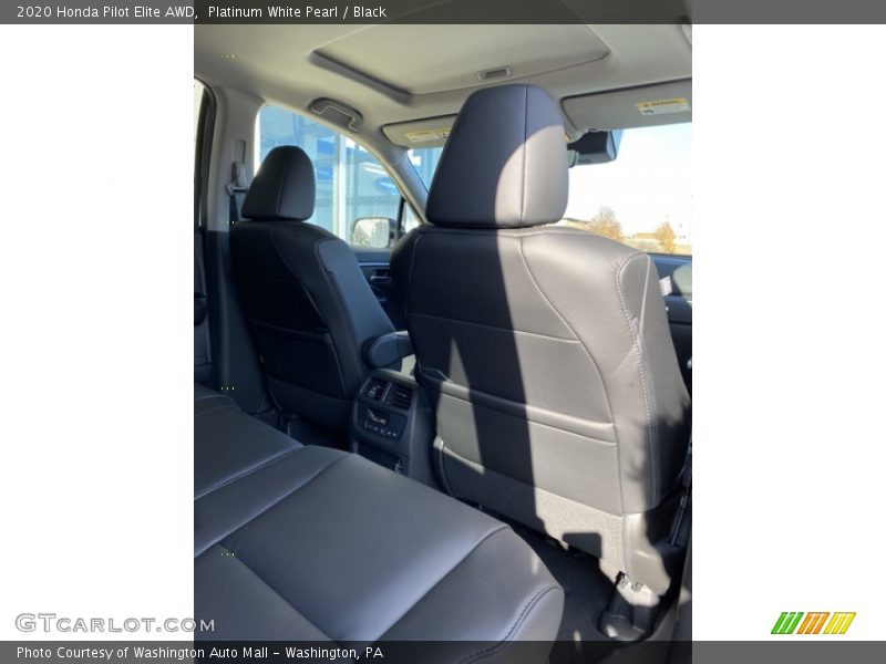 Platinum White Pearl / Black 2020 Honda Pilot Elite AWD