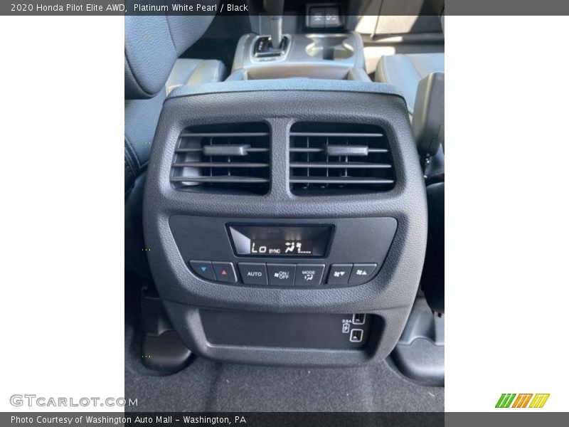 Platinum White Pearl / Black 2020 Honda Pilot Elite AWD
