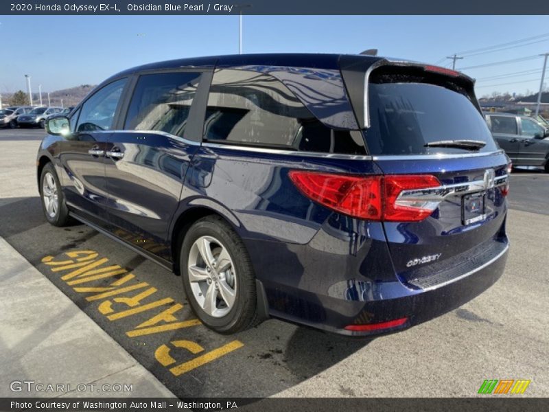 Obsidian Blue Pearl / Gray 2020 Honda Odyssey EX-L