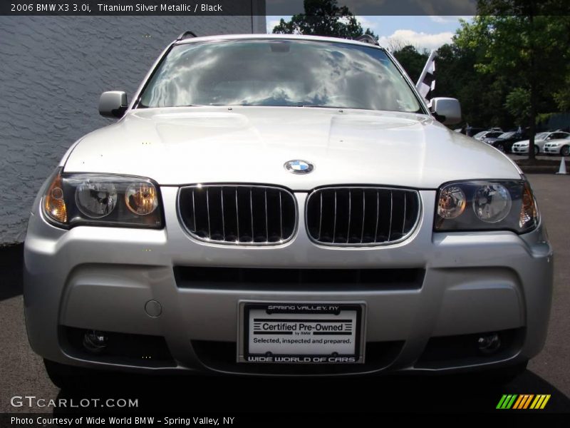 Titanium Silver Metallic / Black 2006 BMW X3 3.0i