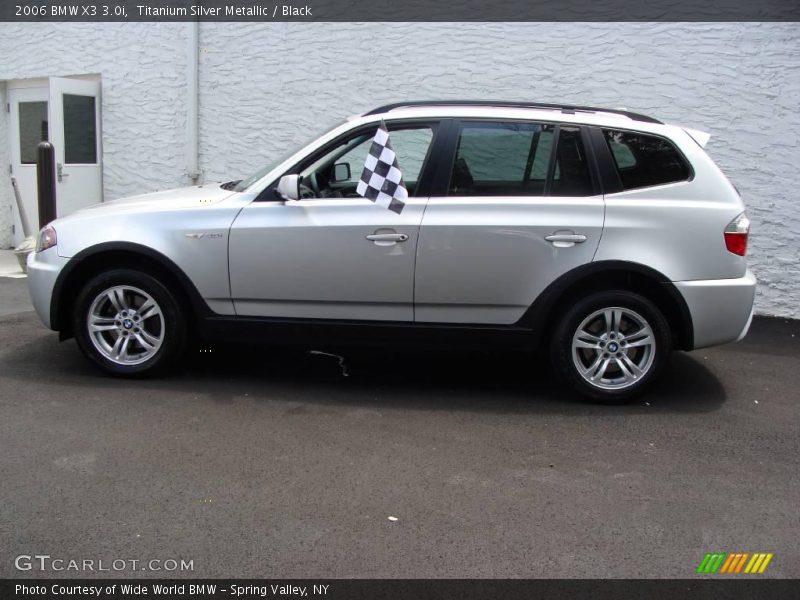Titanium Silver Metallic / Black 2006 BMW X3 3.0i