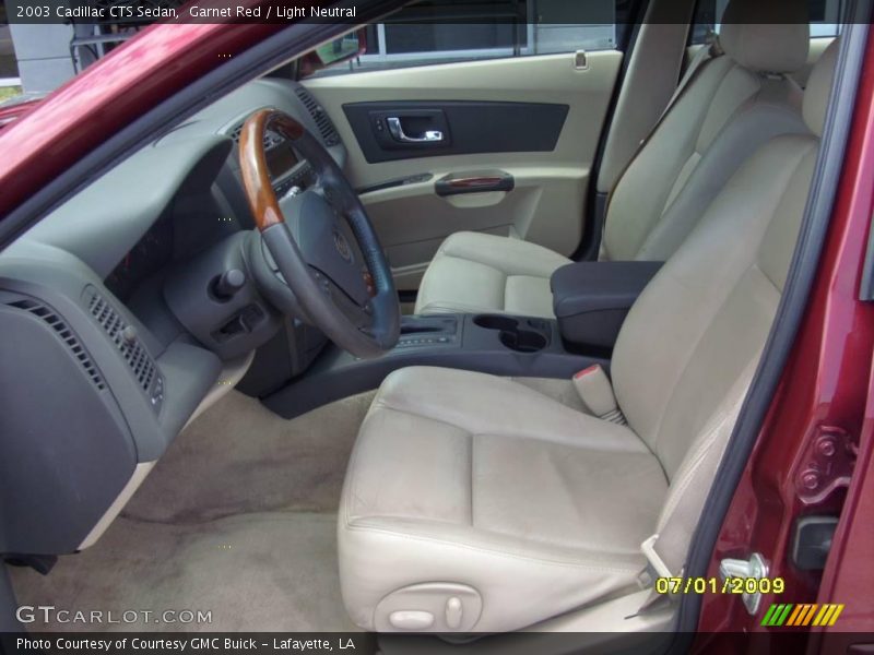 Garnet Red / Light Neutral 2003 Cadillac CTS Sedan