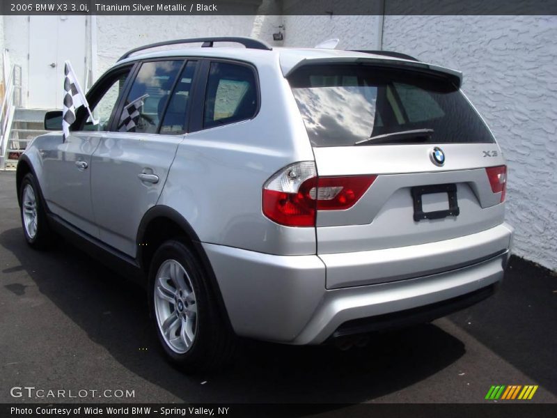 Titanium Silver Metallic / Black 2006 BMW X3 3.0i