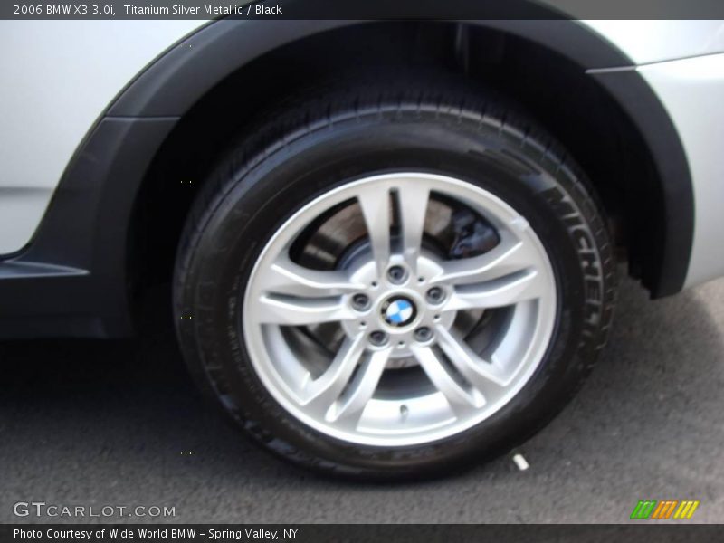 Titanium Silver Metallic / Black 2006 BMW X3 3.0i