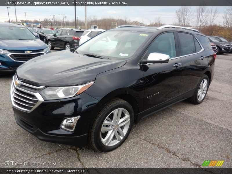 Midnight Blue Metallic / Ash Gray 2020 Chevrolet Equinox Premier AWD