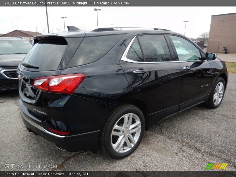 Midnight Blue Metallic / Ash Gray 2020 Chevrolet Equinox Premier AWD