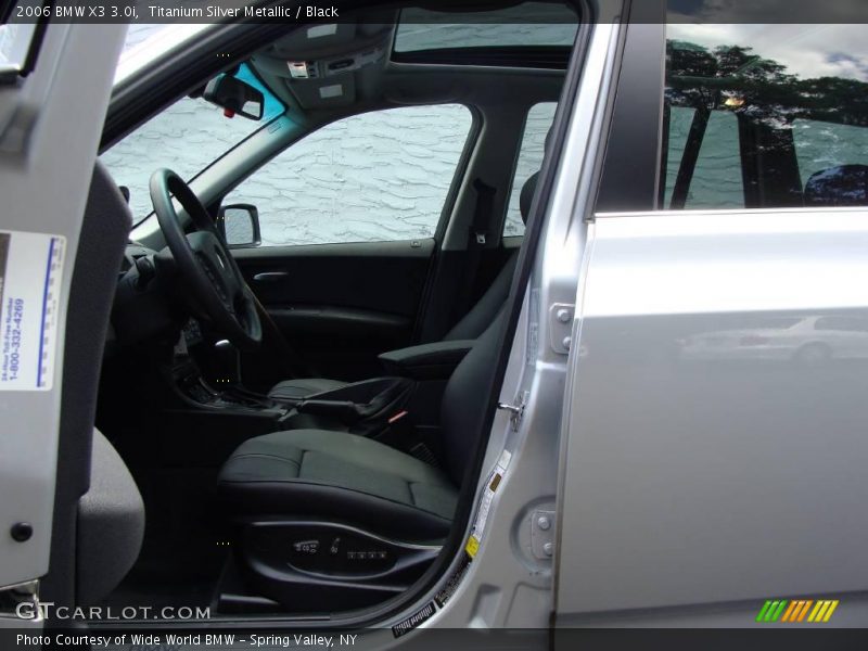 Titanium Silver Metallic / Black 2006 BMW X3 3.0i