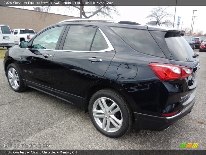Midnight Blue Metallic / Ash Gray 2020 Chevrolet Equinox Premier AWD
