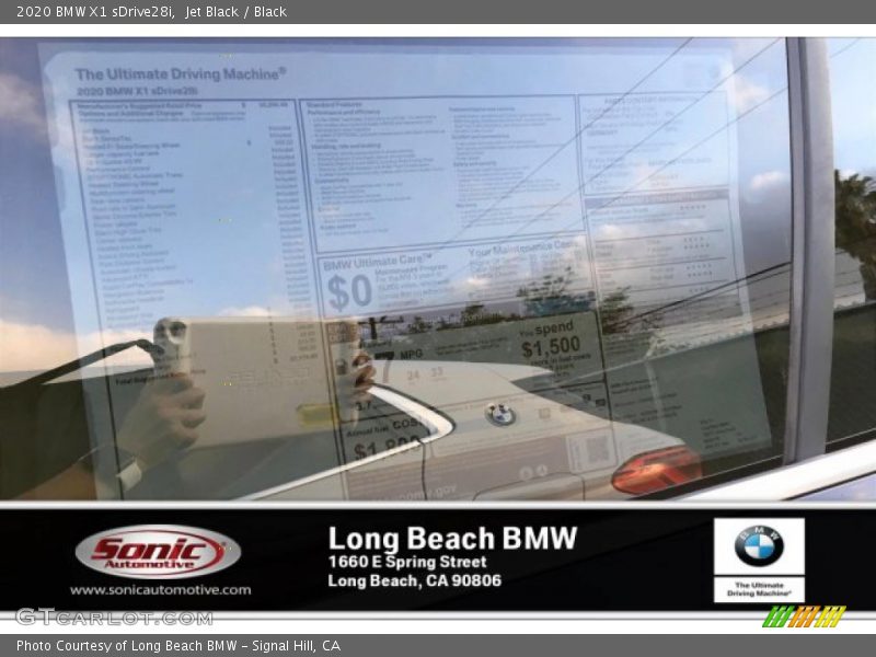 Jet Black / Black 2020 BMW X1 sDrive28i