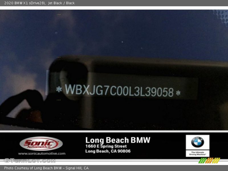 Jet Black / Black 2020 BMW X1 sDrive28i