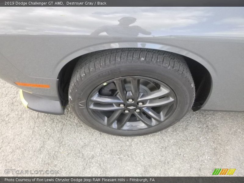 Destroyer Gray / Black 2019 Dodge Challenger GT AWD