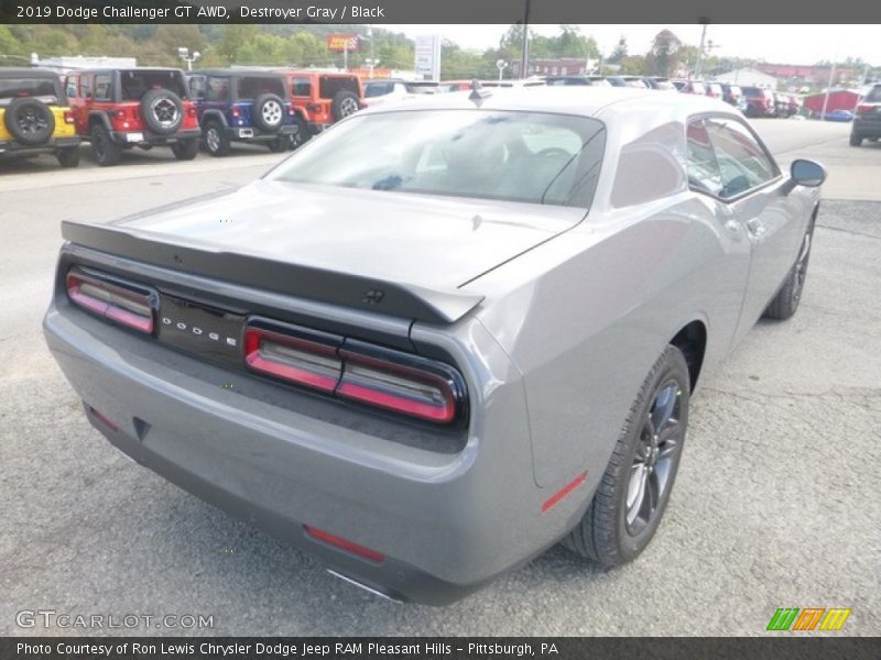 Destroyer Gray / Black 2019 Dodge Challenger GT AWD