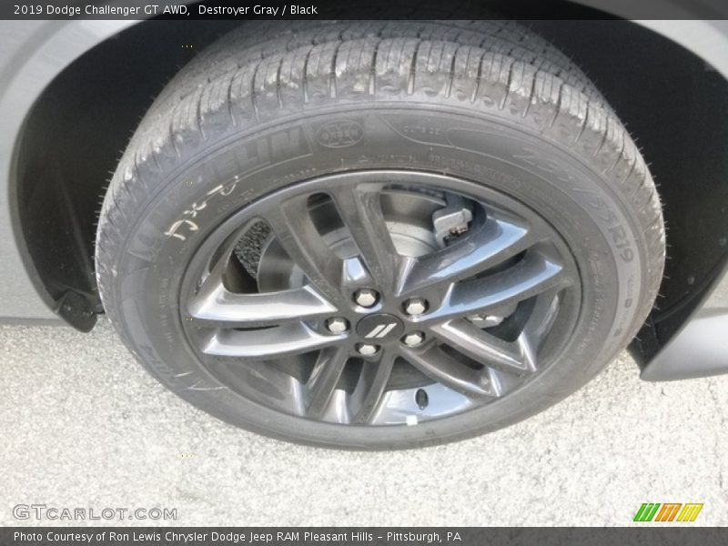 Destroyer Gray / Black 2019 Dodge Challenger GT AWD