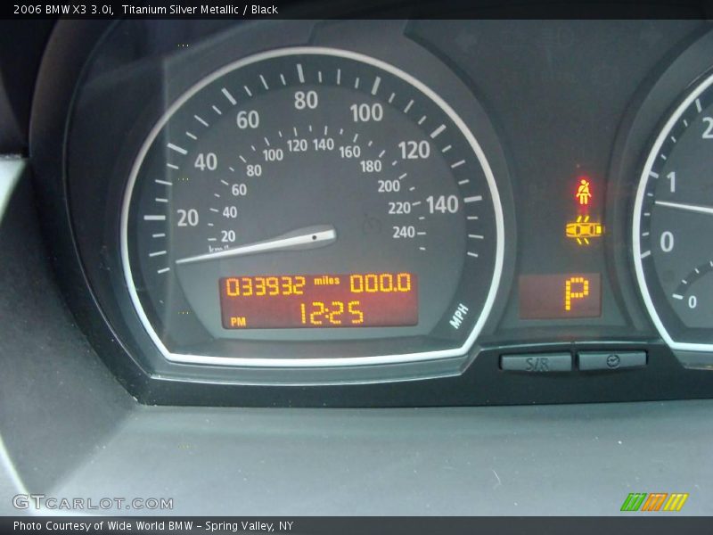Titanium Silver Metallic / Black 2006 BMW X3 3.0i