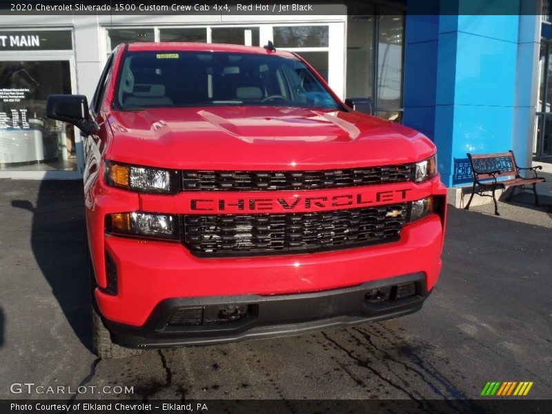 Red Hot / Jet Black 2020 Chevrolet Silverado 1500 Custom Crew Cab 4x4