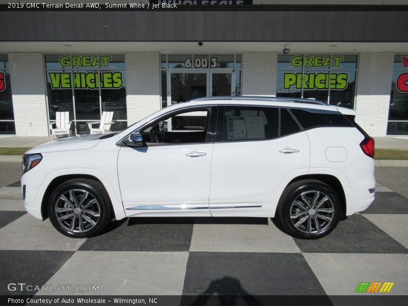 Summit White / Jet Black 2019 GMC Terrain Denali AWD