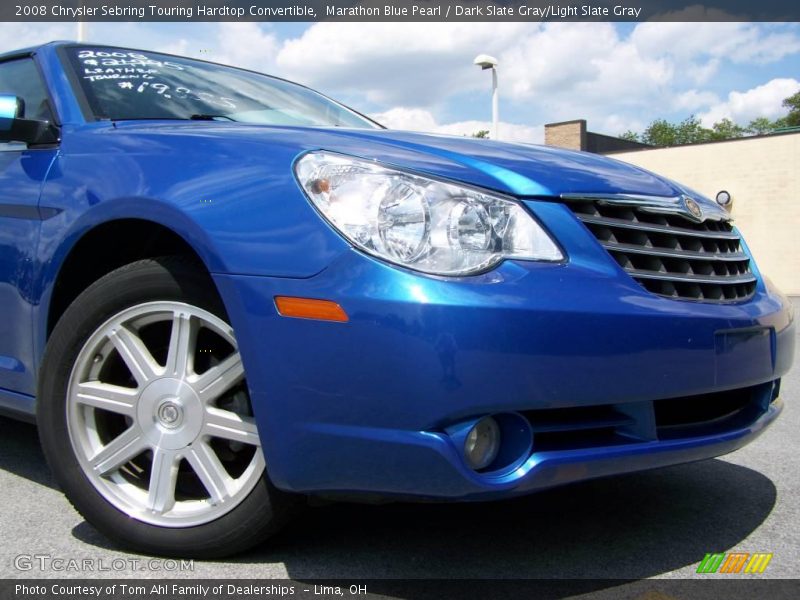 Marathon Blue Pearl / Dark Slate Gray/Light Slate Gray 2008 Chrysler Sebring Touring Hardtop Convertible
