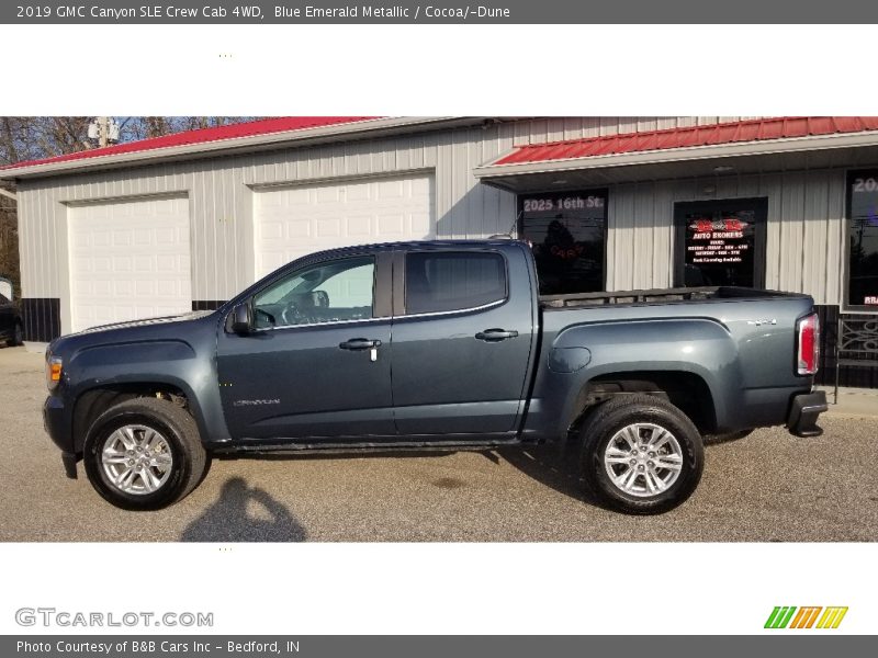 Blue Emerald Metallic / Cocoa/­Dune 2019 GMC Canyon SLE Crew Cab 4WD