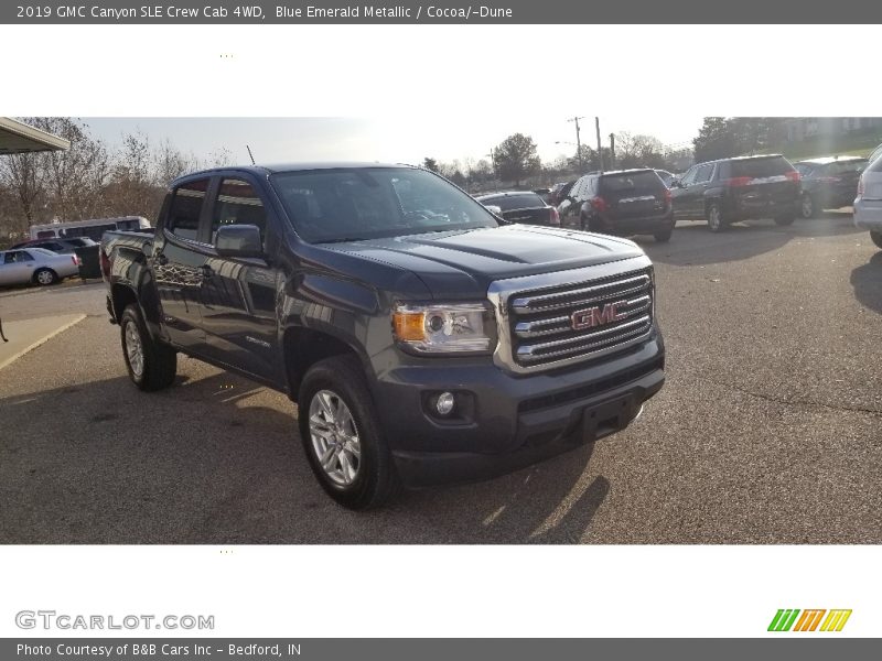 Blue Emerald Metallic / Cocoa/­Dune 2019 GMC Canyon SLE Crew Cab 4WD
