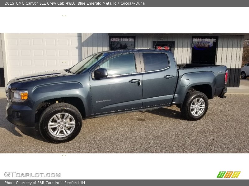 Blue Emerald Metallic / Cocoa/­Dune 2019 GMC Canyon SLE Crew Cab 4WD