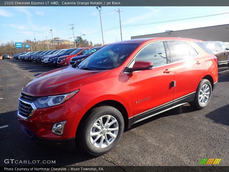 Cayenne Orange Metallic / Jet Black 2020 Chevrolet Equinox LT AWD