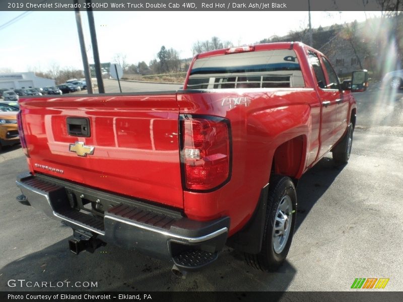 Red Hot / Dark Ash/Jet Black 2019 Chevrolet Silverado 2500HD Work Truck Double Cab 4WD