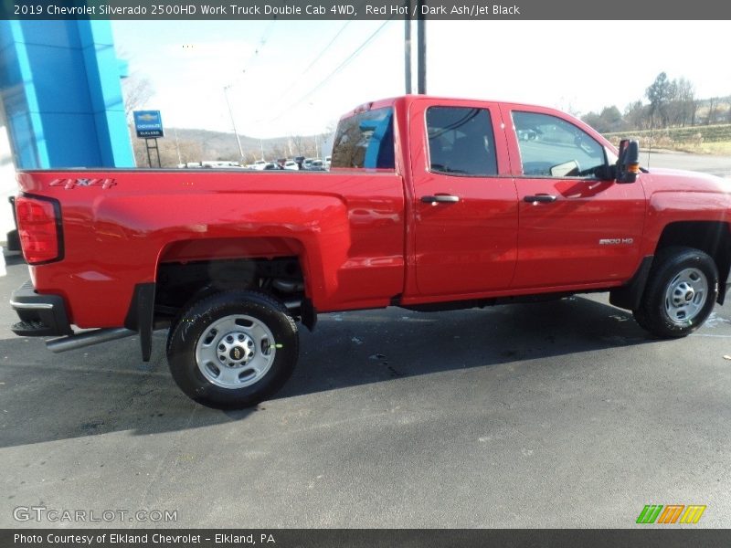 Red Hot / Dark Ash/Jet Black 2019 Chevrolet Silverado 2500HD Work Truck Double Cab 4WD