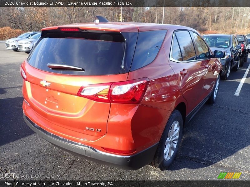 Cayenne Orange Metallic / Jet Black 2020 Chevrolet Equinox LT AWD