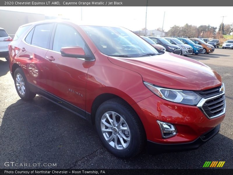 Cayenne Orange Metallic / Jet Black 2020 Chevrolet Equinox LT AWD