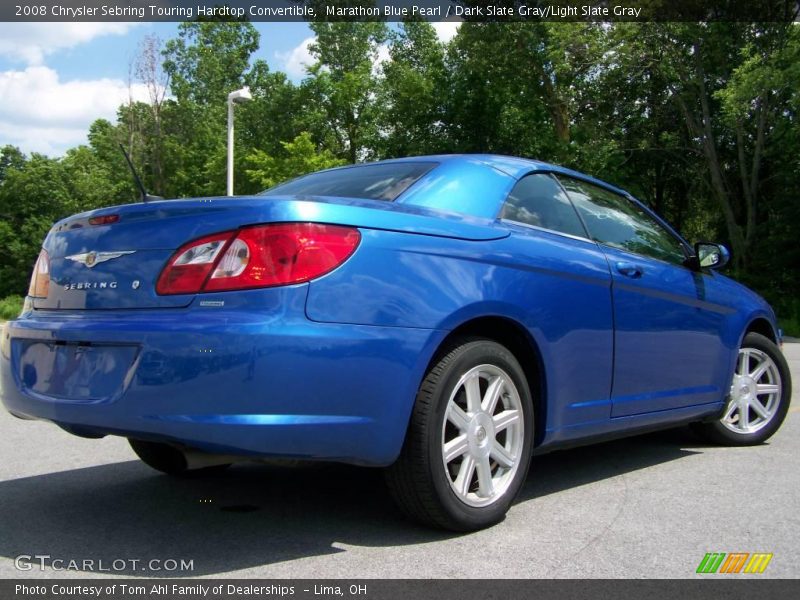 Marathon Blue Pearl / Dark Slate Gray/Light Slate Gray 2008 Chrysler Sebring Touring Hardtop Convertible