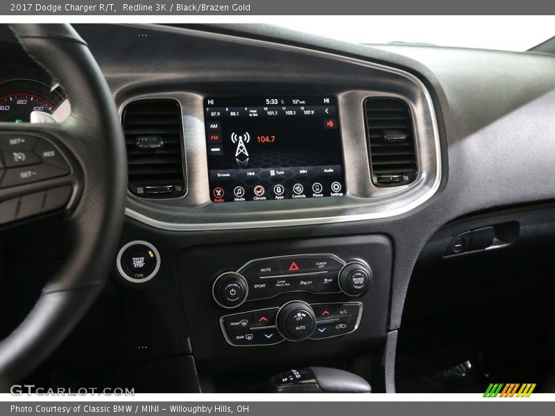 Redline 3K / Black/Brazen Gold 2017 Dodge Charger R/T