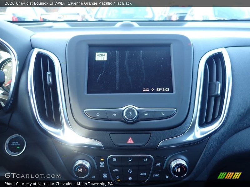 Cayenne Orange Metallic / Jet Black 2020 Chevrolet Equinox LT AWD