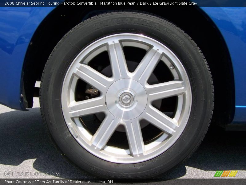 Marathon Blue Pearl / Dark Slate Gray/Light Slate Gray 2008 Chrysler Sebring Touring Hardtop Convertible