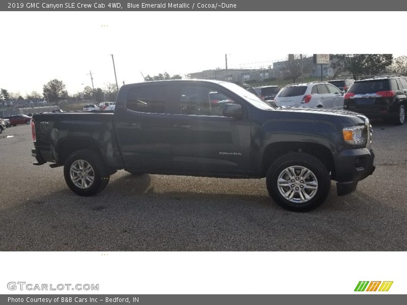 Blue Emerald Metallic / Cocoa/­Dune 2019 GMC Canyon SLE Crew Cab 4WD