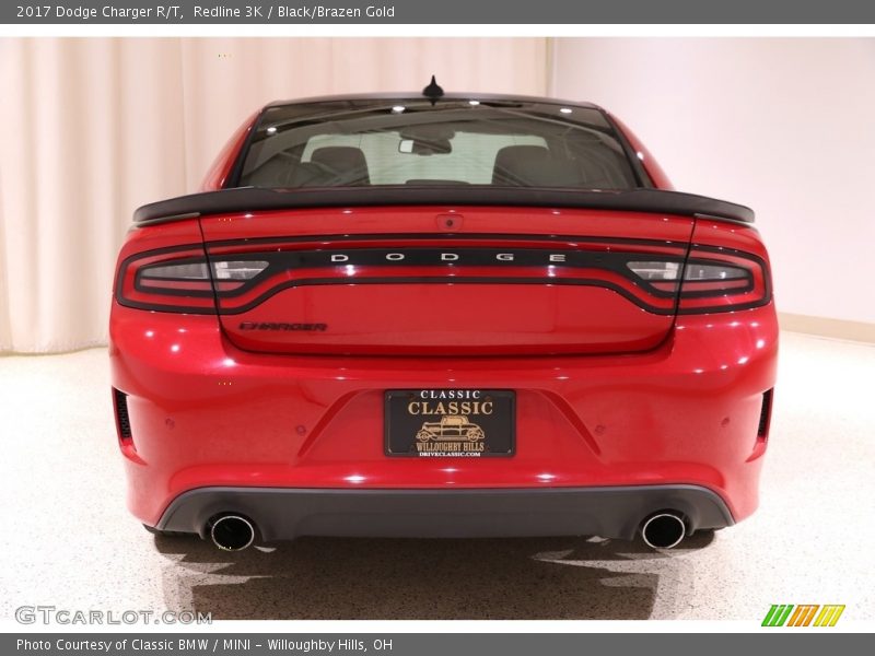 Redline 3K / Black/Brazen Gold 2017 Dodge Charger R/T