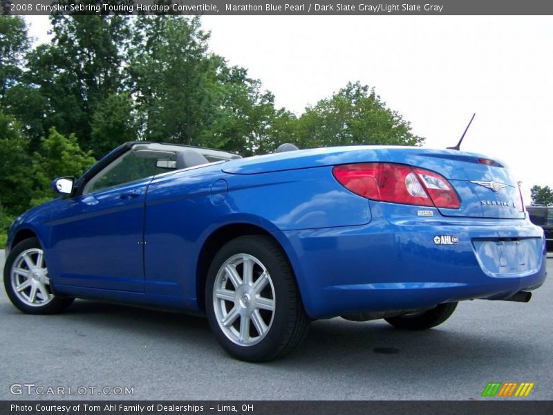Marathon Blue Pearl / Dark Slate Gray/Light Slate Gray 2008 Chrysler Sebring Touring Hardtop Convertible