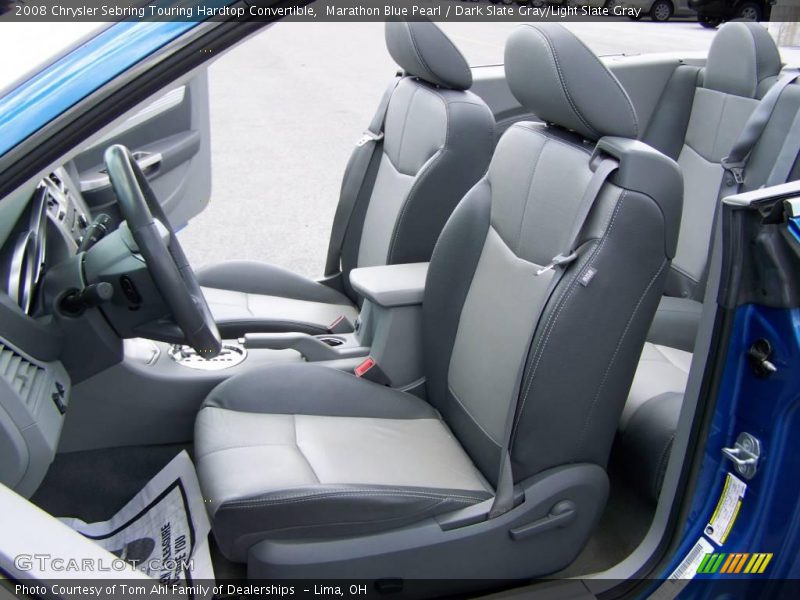 Marathon Blue Pearl / Dark Slate Gray/Light Slate Gray 2008 Chrysler Sebring Touring Hardtop Convertible
