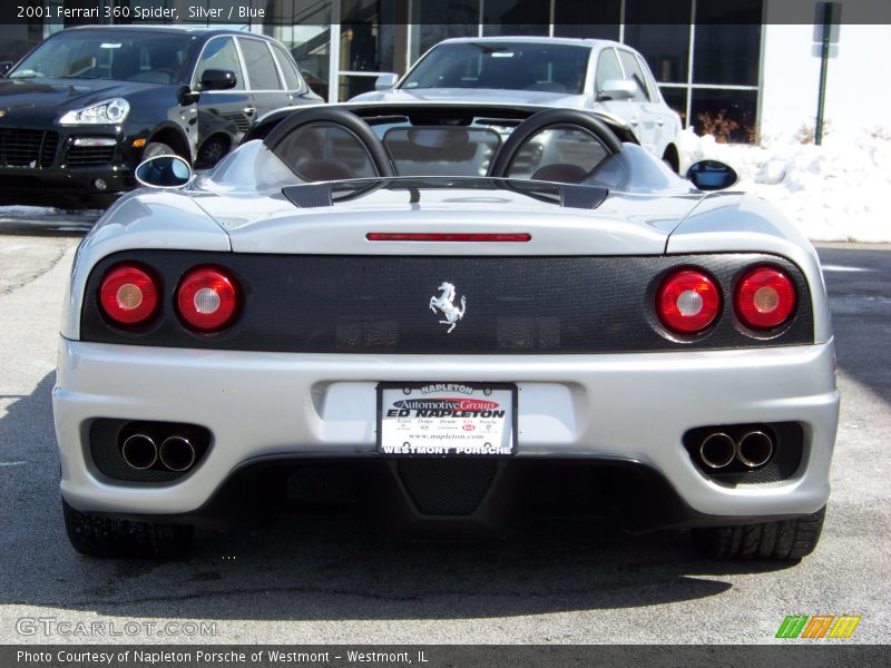 Silver / Blue 2001 Ferrari 360 Spider