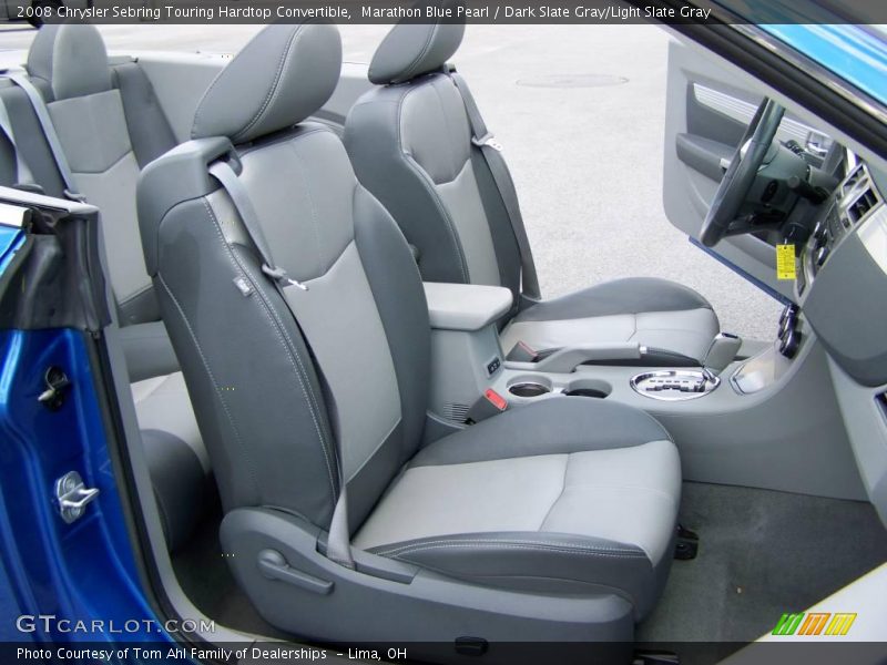 Marathon Blue Pearl / Dark Slate Gray/Light Slate Gray 2008 Chrysler Sebring Touring Hardtop Convertible