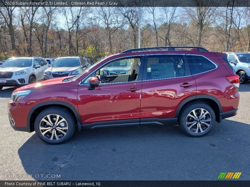 Crimson Red Pearl / Gray 2020 Subaru Forester 2.5i Limited